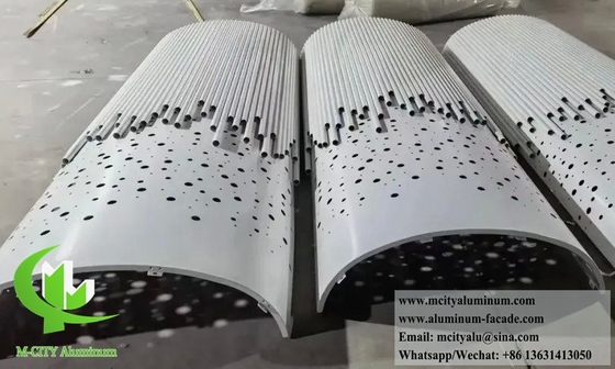 Metal Column Cladding With Laser Cut Pattern CNC Metal Sheet