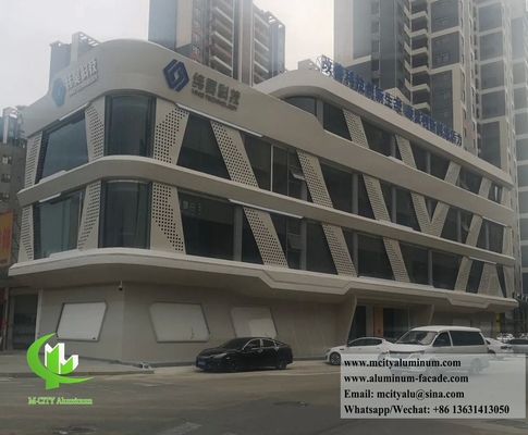 Exterior Wall Cladding Aluminium Screen Solid Aluminum Facade Panels