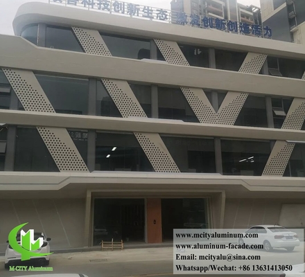 Exterior Wall Cladding Aluminium Screen Solid Aluminum Facade Panels