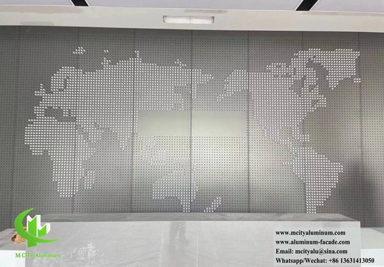 Perforating Metal Cladding With Holes Pattern Solid Aluminum Sheet