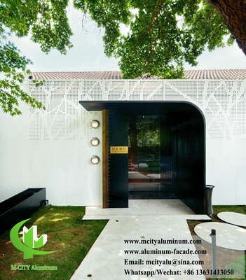 Solid Aluminum Metal Screen Aluminum Panels With Perforation Pattern