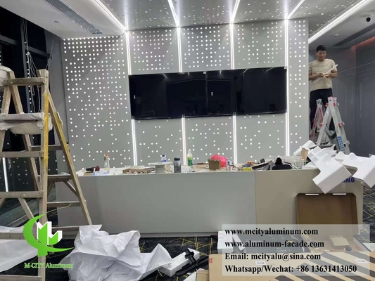 Perforated Metal Screen Aluminium Sheet For Wall Cladding Decoration