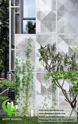 Perforated Metal Screen Aluminium Sheet For Wall Cladding Decoration