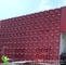 Architectural aluminum perforated cladding with art patterns perforation used for building facade supplier