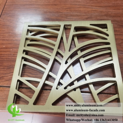 Laser Cut Metal Screen 10mm Thickness Aluminum For Room Screen