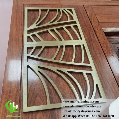 Laser Cut Metal Screen 10mm Thickness Aluminum For Room Screen