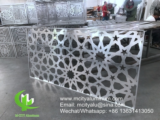 Patterned perforated aluminum panel curtain wall aluminum solid panel facade cladding for facade covering