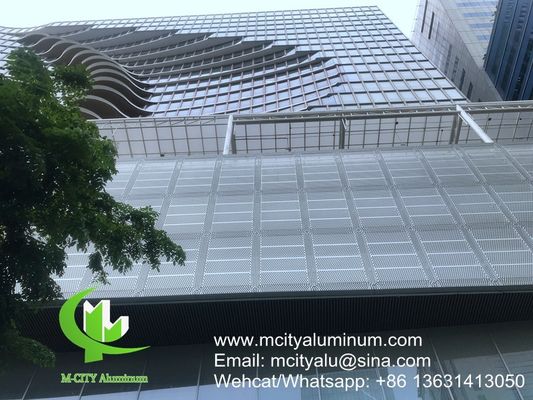 PVDF Architectural Perforated Aluminum Panel For Facade Cladding - M-City Aluminum Factory