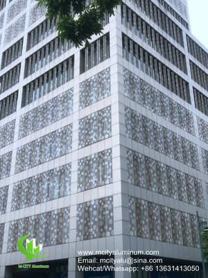 PVDF Architectural Perforated Aluminum Panel For Facade Cladding - M-City Aluminum Factory