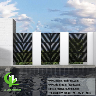 Laser Cutting Aluminum Wall Panel Metal Screen Privacy Screen For Outdoor Indoor Decoration