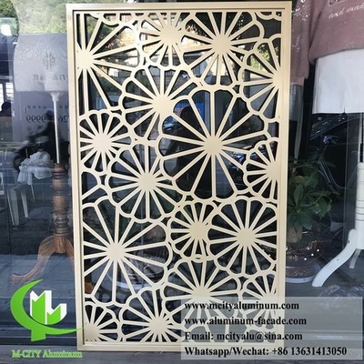 8mm Metal Screen Aluminium Cnc Engraved Panels Decoration
