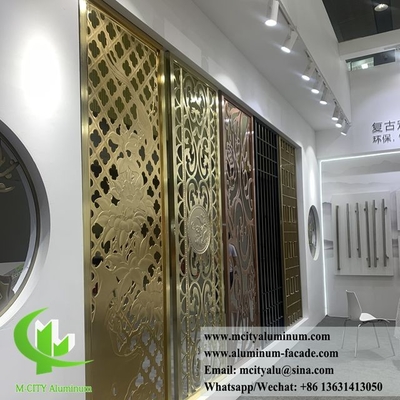 8mm Metal Screen Aluminium Cnc Engraved Panels Decoration