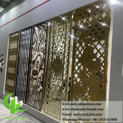 8mm Metal Screen Aluminium Cnc Engraved Panels Decoration