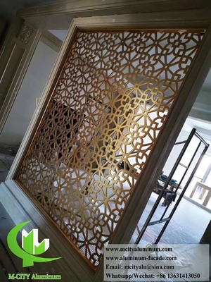 Laser Cut Metal Partition Aluminium Screen room divider