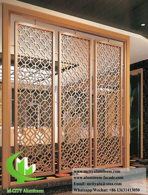 Architectural Metal Screen With Laser Cut Pattern Aluminum Sheet 10mm supplier