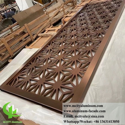 Laser Cut Metal Partition Aluminium Screen room divider