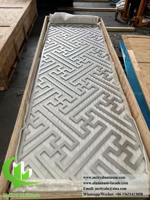 10mm Metal Partition With Laser Cut Pattern Interior Decoration