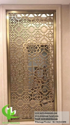 10mm Metal Partition With Laser Cut Pattern Interior Decoration