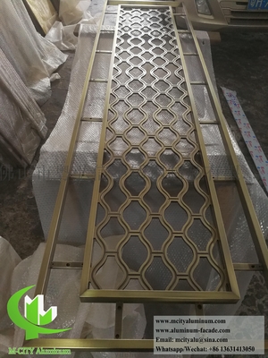 Architectural Laser Cut Metal Screen Aluminium Sheet With Engraving Pattern