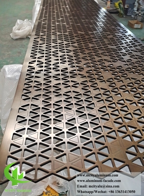 Laser Cut Metal Sreen 10mm Aluminum Partition supplier