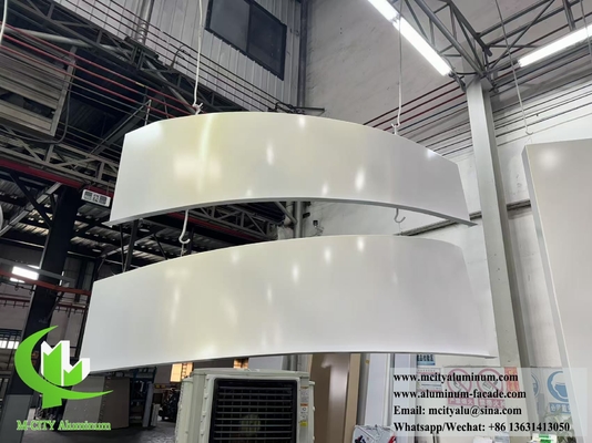 Hyperbolic Metal Facade Panels Solid Aluminum Sheet For Outdoor Use