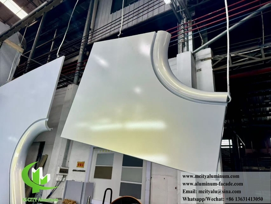 Hyperbolic Metal Facade Panels Solid Aluminum Sheet For Outdoor Use