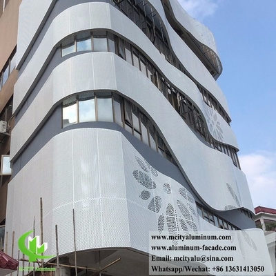 Solid Aluminum Cladding Metal Facades Panels Exterior Wall Panel
