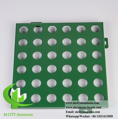 Customizable Aluminum Facade Cladding For Any Building 3D Design Perforation CNC Engraving More