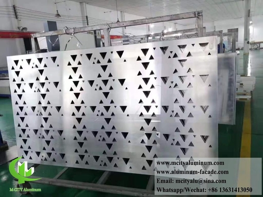 Customized Dimensions for Perforated Aluminum Facade Panels Metal Cladding for Architectural Envelope and Decoration