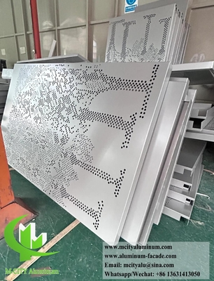 Customizable Aluminum Facade Cladding For Any Building 3D Design Perforation CNC Engraving More
