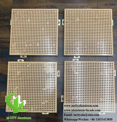 Easy Installation of Perforated Aluminum Facade for Modern Building Design with CNC Engraved Panels