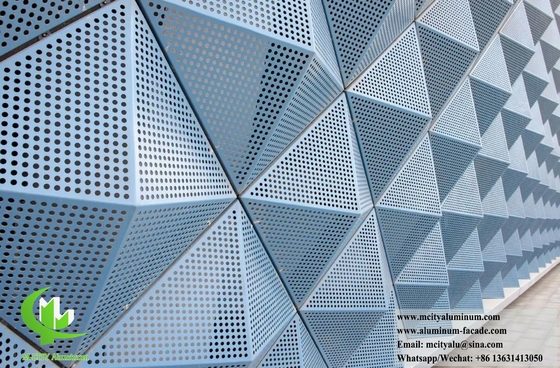 Architectural Metal Cladding Panels 3D Shape For Exterior Wall Panels