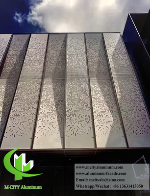 Exterior Decorative Panel Round Holes Perforation for Aluminum Facade Cladding