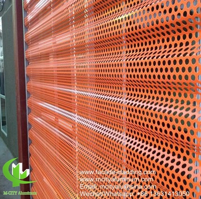 aluminum panel fluorocarbon perforated aluminum panel curtain wall aluminum panel for facade cladding supplier