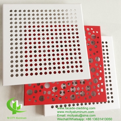 aluminum panel fluorocarbon perforated aluminum panel curtain wall aluminum panel for facade cladding