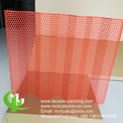 aluminum panel fluorocarbon perforated aluminum panel curtain wall aluminum panel for facade cladding supplier