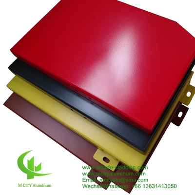 3003 3mm metal aluminum panel fluorocarbon aluminum solid panel curtain wall for facade cladding