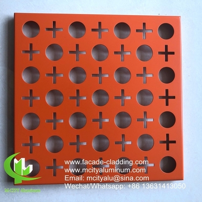 fluorocarbon perforated aluminum panel curtain wall aluminum panel for facade cladding