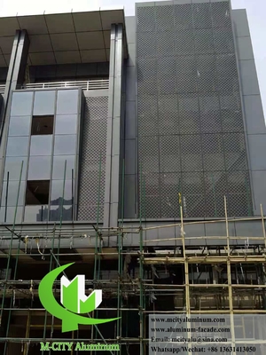 External Metal Screen Wall Panels Facade Cladding Decoration Aluminum Durable