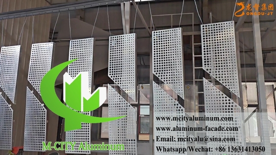 1000x2000mm Perforating Metal Facade Cladding Wall Panels For House Decoration