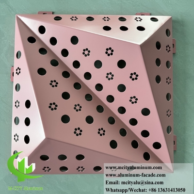 Architectural Metal Cladding Panels 3d Shape For Exterior Wall Panels