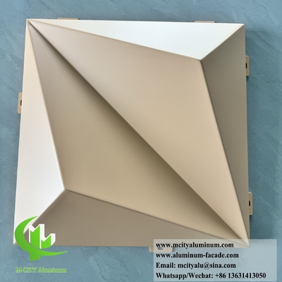 Architectural Metal Cladding Panels 3d Shape For Exterior Wall Panels