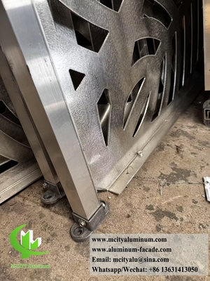 CNC cutting panel aluminum decorative sheet for fence windows with colorful painting