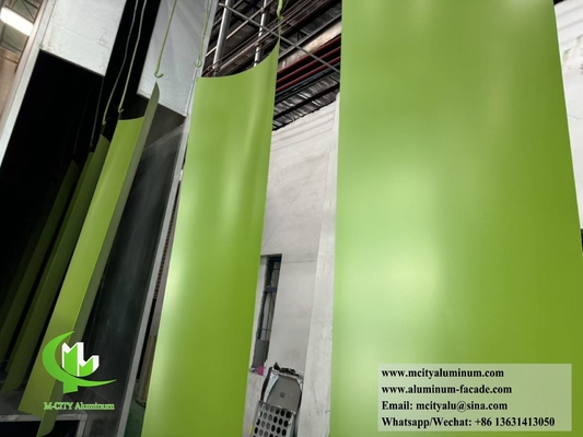 Customized decorative perforated aluminum facades for wall cladding