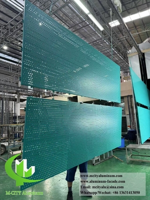 Decorative perforated metal screen aluminium panels for wall cladding