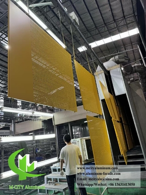 Decorative perforated metal screen aluminium panels for wall cladding