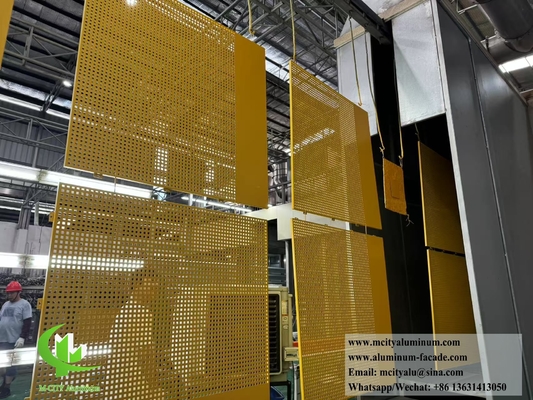 Lightweight and Strong Perforated Aluminum Facade Screen Sheet with CNC Punching for High-Rise Buildings