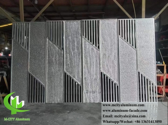 Decorative Metal Screen Aluminium Sheet With Laser Cut Pattern 20mm For Gate