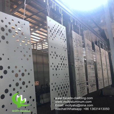 Architectural facade aluminum cladding sheet perforated sheet supplier