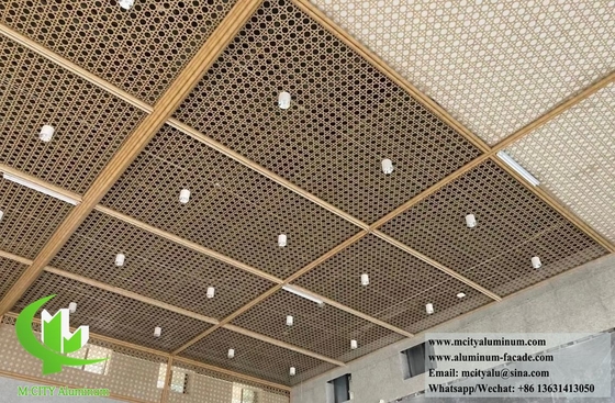 Weave Metal Screen Aluminum Perforated Sheet For Ceiling Fence Wall Cladding